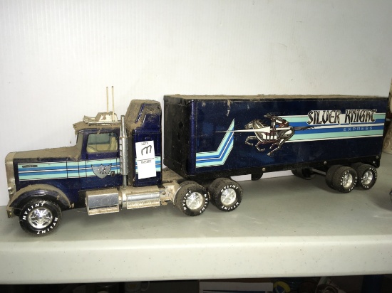 Nylint silver night truck and trailer