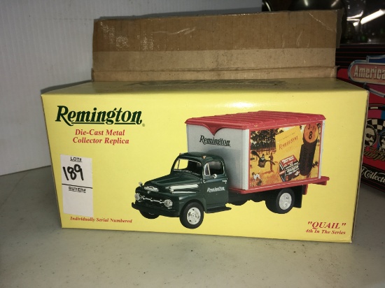 New in box diecast metal collector replica Remington quail, fourth in the series