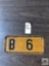 Early undated two digit plate 