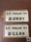 Vintage South Dakota 1964 trailer tags with orig. package