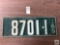 Suriname 1965 license plate