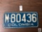 Colombia license plate