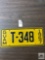 Guam 1957 4 digit license plate