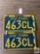 Pair of 1950 Pennsylvania antique license plates, 5 digit