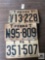 Three vintage Pa Temporary tags