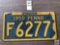 Vintage 1950 Penna. license plate