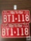 Pr of matching Missouri 1977 Bicentennial license plates