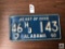 Vintage 1960 Alabama license plate