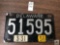 Vintage Delaware license plate with 