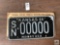 Vintage 1966 Kansas license plate