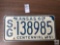 Vintage Kansas Centennial license plate, 1961