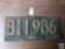 Antique Massachusetts 1929 license plate