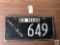 Massachusetts 1963 Antique license plate #649