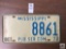 Mississippi 1972 Public Service Commission #8861 plate