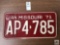 Missouri 1971 license plate