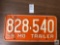 Missouri 1959 Trailer license plate