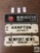 Three City Topper License Plates, 1963,1964, 1965.