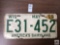 Wisconsin 1956 license plate