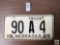 Nebraska 1965 license plate
