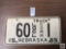 Nebraska 1965 Local Commercial Truck registration plate