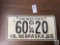Nebraska 1965 Dealer registration plate