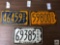 Three Motor Boat Pa. registration plates