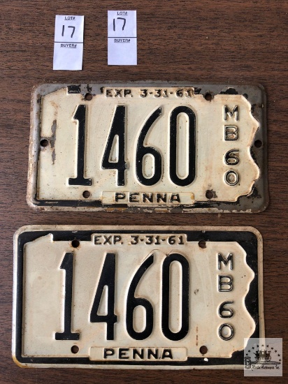 Two matching four character Motor Boat Registration Plates