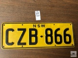 Vintage License plate 