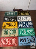 Lot of Assorted Canadian Provincial license plates from 1960's