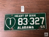 Vintage 1955 Alabama License plate