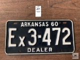 Vintage Arkansas 1960 Dealer Plate