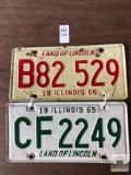Two Illinois license plates