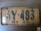 1946 New York plate