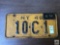 1948 New York plate with metal 1949 registration plate