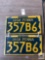 Pair of matching number 1948 Penna. plates