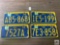 Four 1958 PA plates