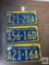 Three 1962 PA. New Car Dealer plates