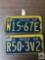 Two 1964 PA Truck tags