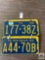 Two PA tags, 1958 and 1964