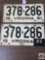 Pair of 1951 Virginia tags