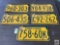 Five undated PA tags with 1966 registration stickers