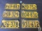 Six undated PA tags with 1966 registration stickers