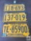 Three Pa Tractor and Trailer plates