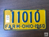 1960 Ohio Farm tag