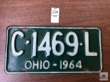 1964 Ohio plate