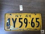 1944 New York plate