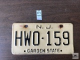 New Jersey undated plate
