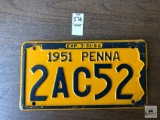 1951 Penna Plate
