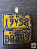 Two 1951 Penna Plates