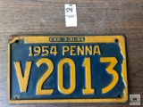 1954 Penna Plate